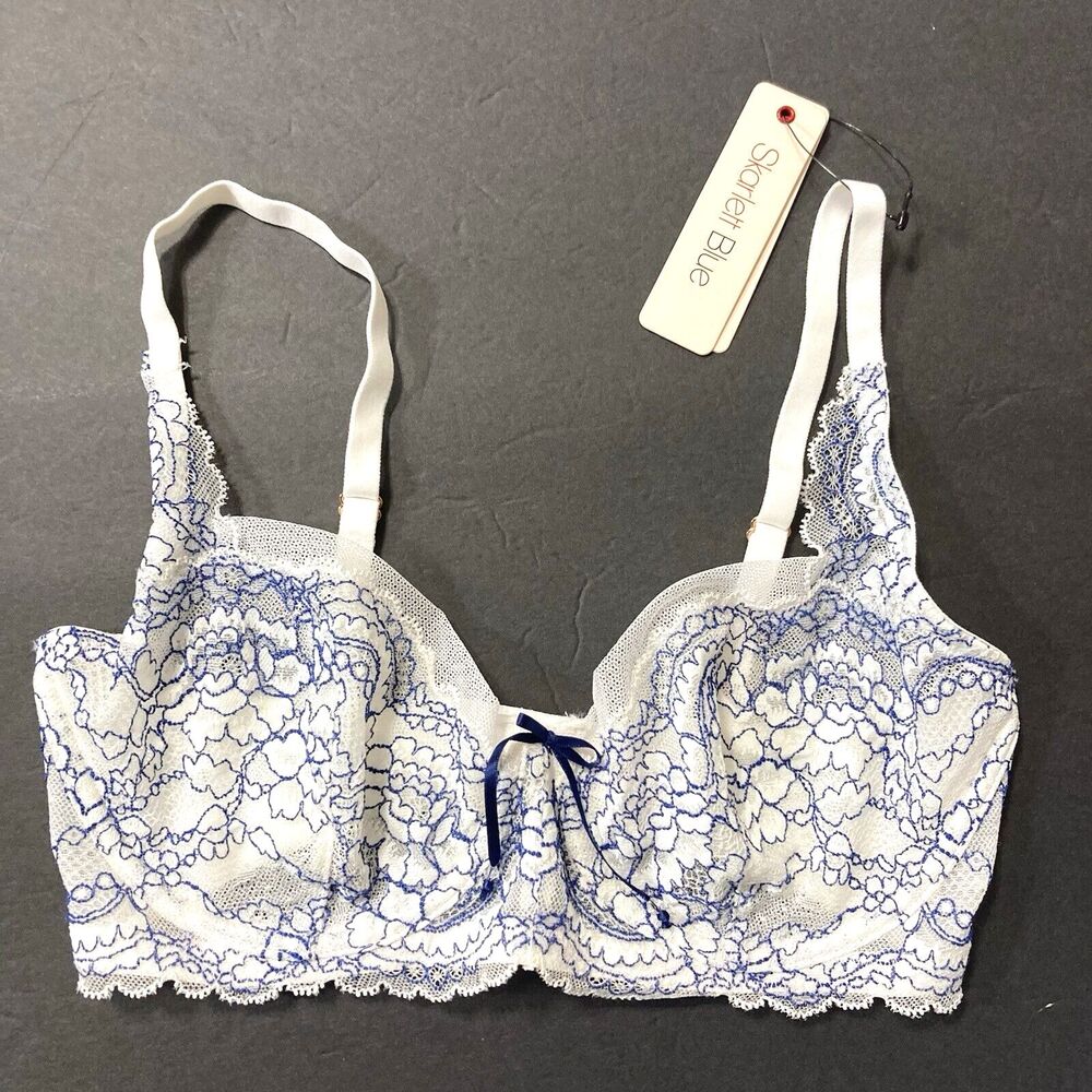 Skarlett Blue I Love You Sheer Balconette Bra